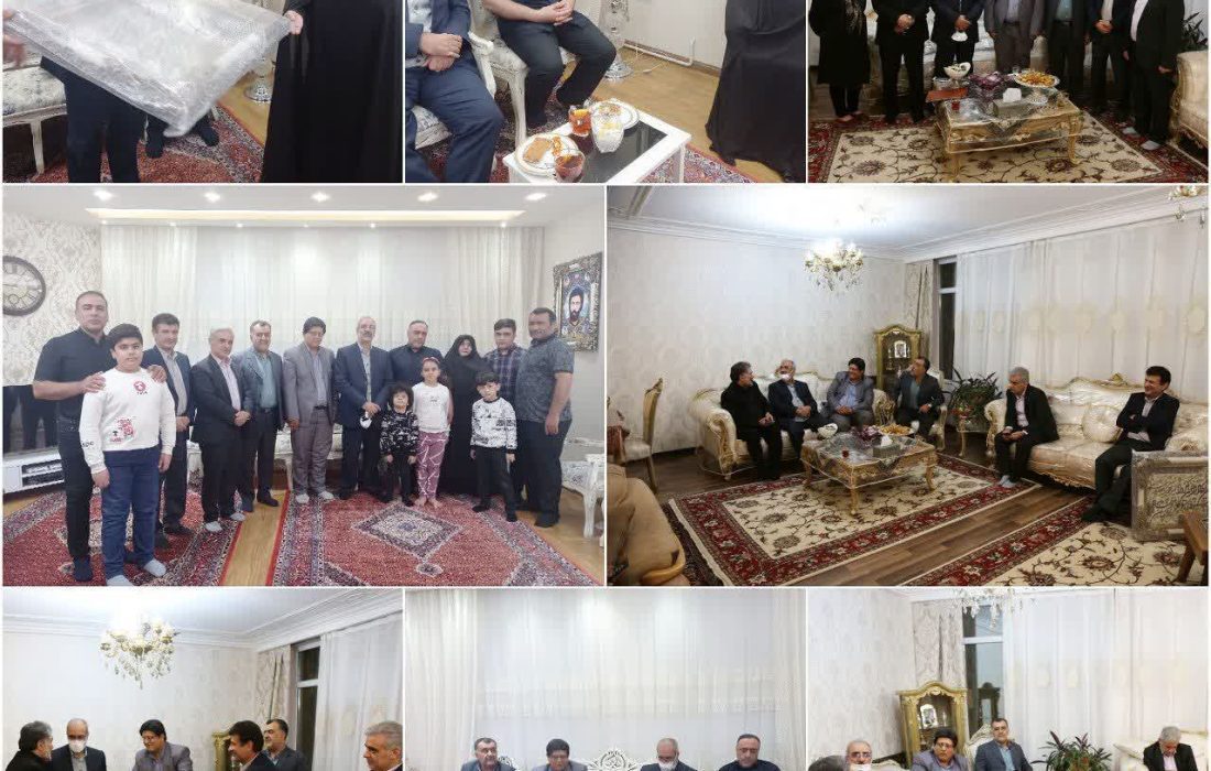 دیدار قائم مقام مشاور وزیر بهداشت در امور شاهد و ایثارگران با خانواده شهیدان