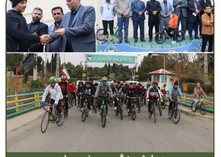 برگزاری همایش بزرگ دوچرخه سواری دور دریاچه شهرک مغان