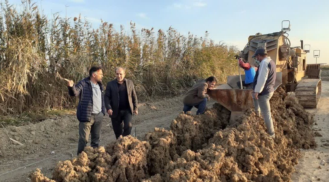 بهبود وضع زهکشی اراضی تحت پوش طرح با تسهیل در فرایند خروج آبهای اضافی