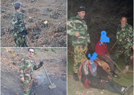 عاملان قطع درختان جنگلی منطقه سوها قبلا دستگیر و تحویل دستگاه قضایی شده اند